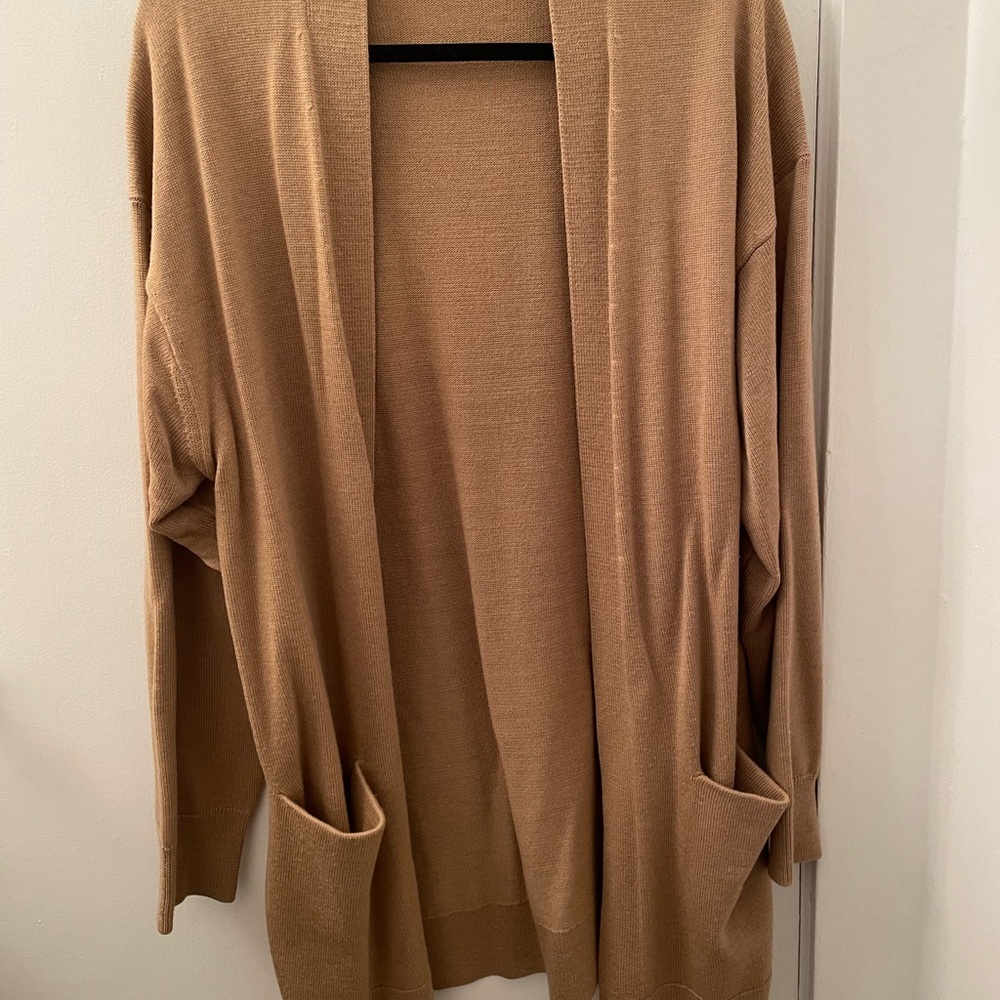 Wilfred Camel Cardigan Sweater